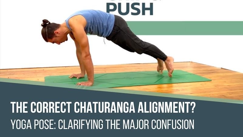Chaturanga yoga pose alignment and anatomy