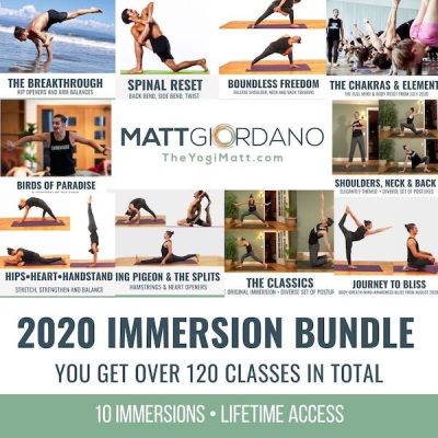online yoga class package - 120 yoga classes plus guided meditation