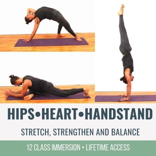 HANDSTAND FOCUSED ONLINE YOGA CLASSES WITH HIP AND HEART OPENING