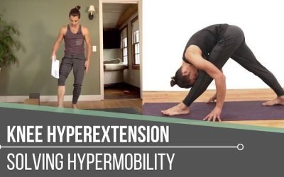 hyperextension of the knee in pyramid pose