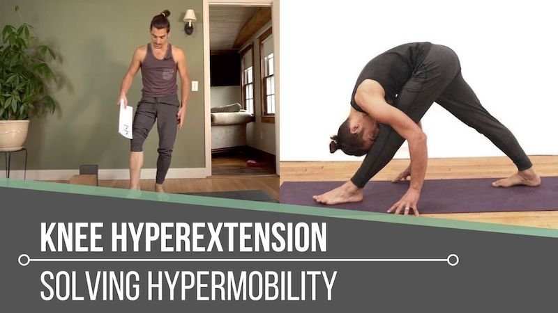 hyperextension of the knee in a pyramidal posture