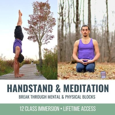 Handstand and meditation online yoga classes