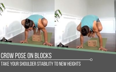 Crow Pose On Blocks