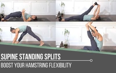 Supine Standing Splits