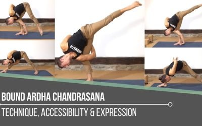 Bound Ardha Chandrasana