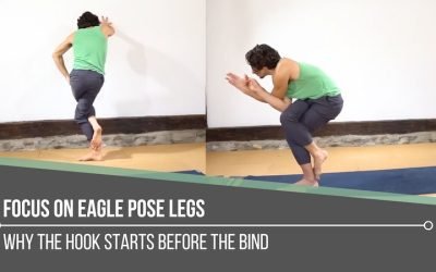 Focus On Eagle Pose Legs