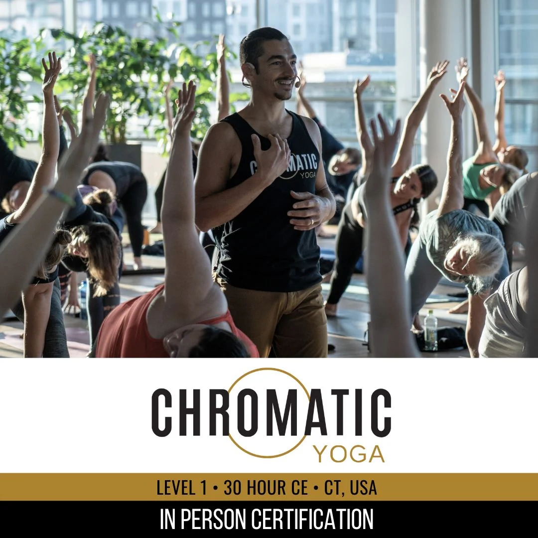 Chromatic Yoga Training October 2026 chromatic yoga 15 hour immersion